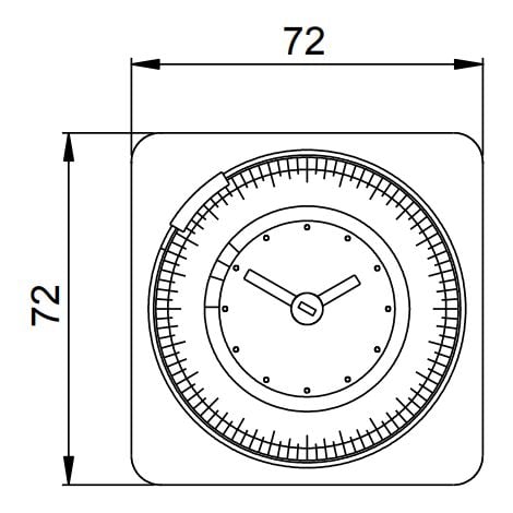 Interrupteur horaire électromécanique quotidien Vemer VP884100 Napa-D