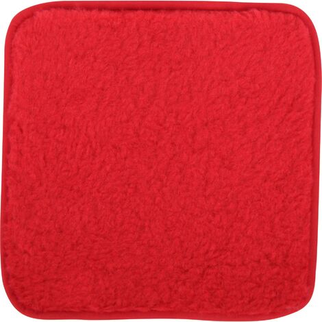 Reisekissen rot 50 x 50 cm – klappbares Auto-Sitzkissen mit Rückenlehne