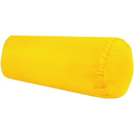 Nackenrolle 10x25cm ( BxL ) Bezug in der Farbe Gelb, in vielen vers. Farben
