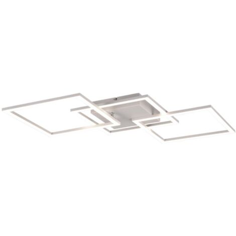 Plafoniera LED RL Trail bianca quadrati metallo 31W