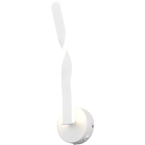 Applique LED, metallo, bianco, H 46 cm, Ginko (1/5)