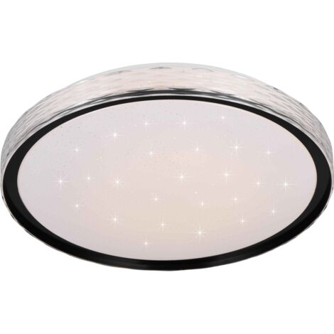 Plafoniera LED cielo stellato, metallo, nero, D 40 cm, Varda (1/5)
