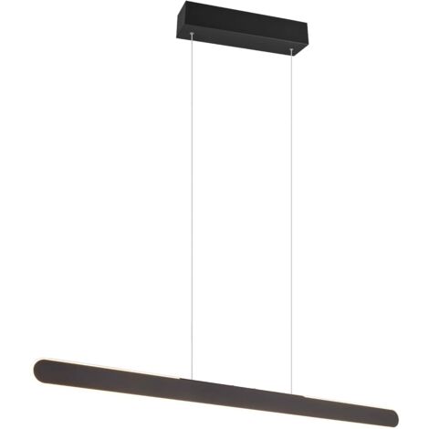 Lampada a sospensione LED, metallo, nero, L 100 cm, Helios (1/5)