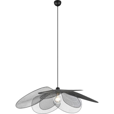 Lampada a sospensione, metallo, nero opaco, D 87 cm, Fleure (1/5)