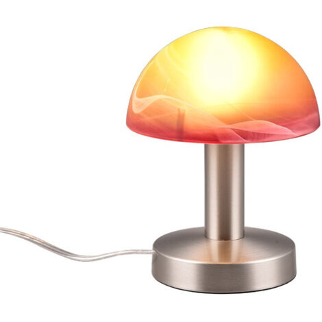 Lampada da tavolo, metallo, nichel opaco, 15x21x15 cm, Fynn Ii