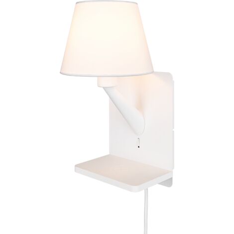 Applique, metallo, bianco opaco, 16x31x18 cm, Comfort (1/4)