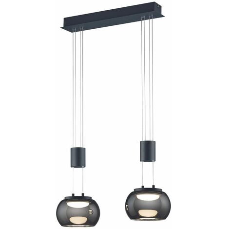 Trio Lighting Madison lampada da tavolo led metallo acciaio e