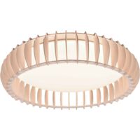 Plafoniera LED, struttura legno, D 60 cm, Monte