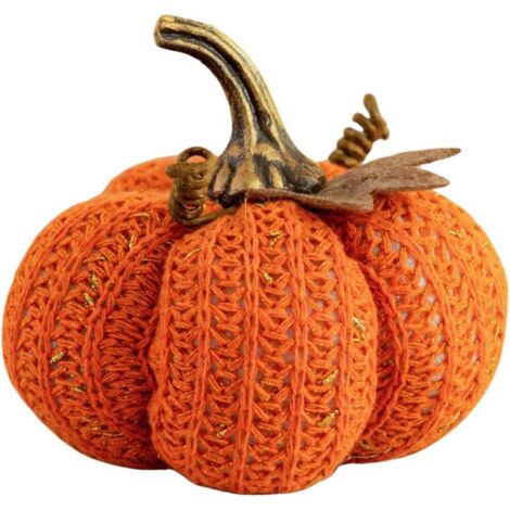 Halloween Plush Pumpkin 13cm Autumn Table Centrepiece Decoration Artificial Pumpkin Ornament Seasonal Home Styling Decor (1/5)