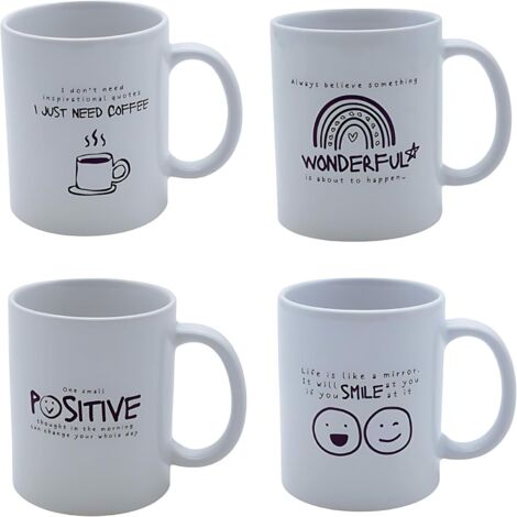4 Pcs Coffee Cups Motivational Gifts for Women Birthday Friendship Exam Results Gifts for Her Unique Friend Birthday Gifts for Women Sister Girls Dad Fathers Coffee Mugs (1/5)