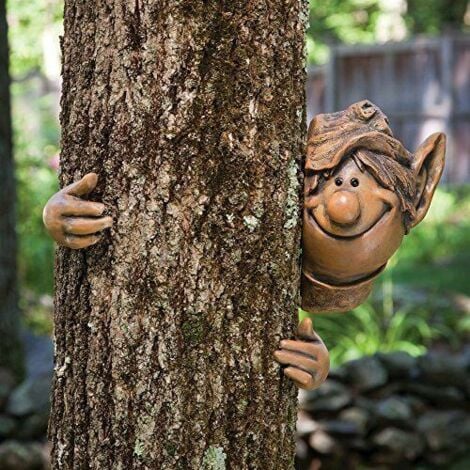 Garden Elf Tree Peeker Novelty Garden Ornaments Garden Gnome Tree Decoration Home Decor