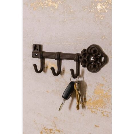 Vintage Antique Key Designed Hook Cast Iron Key Rack Hook Holder
