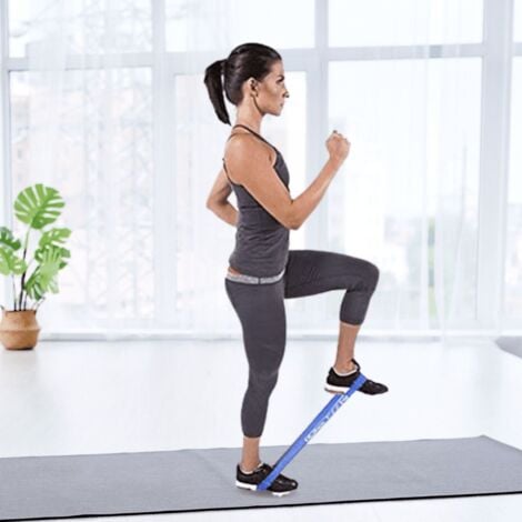 6 Level Resistance Exercise Loop Bands Home Gym Fitness Natural Latex Set Of 6 Keep Fit Home Fitness