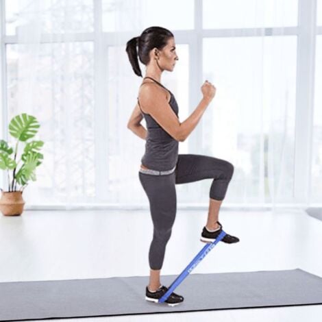 6 Level Resistance Exercise Loop Bands Home Gym Fitness Natural Latex Set Of 6 Keep Fit Home Fitness