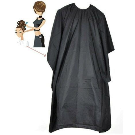 Hairdressing Cape Barbers Cape Black Adult Waterproof Cape Clothes Protector � Large (1/5)