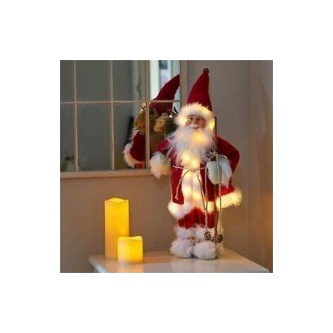 Christmas Red LED Santa Claus Figure 45cm