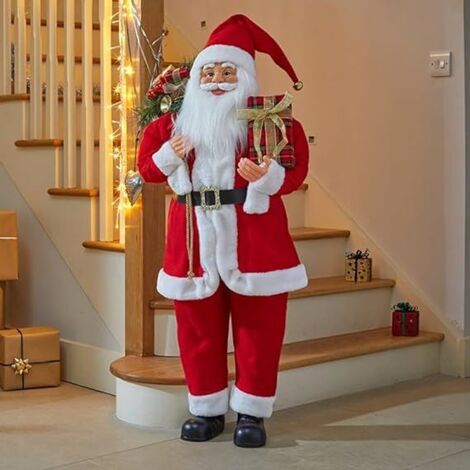 Mega Christmas Standing Santa Figure 110cm