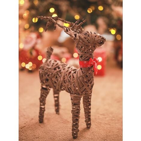 Christmas Woven Reindeer Decoration 75cm