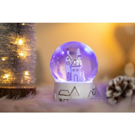 Christmas LED Musical Snow Globe (Winter House)