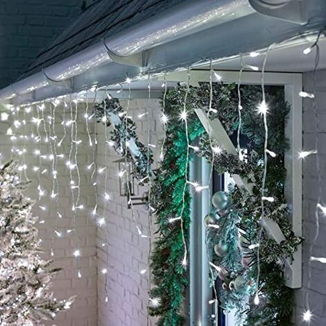 Christmas Workshop Bright White LED Icicle Chaser Xmas Lights Indoor & Outdoor 