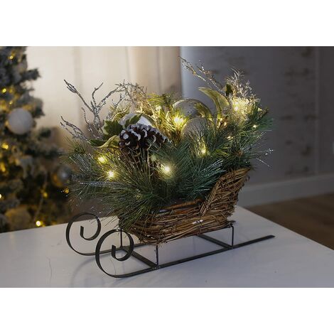 decorative tabletop christmas sleigh