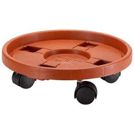 Plant Pot Caddy Stand Garden Indoor Outdoor Patio Home Plant Stand Rollers Saucer Tray Pallet (29cm Pot Caddy)