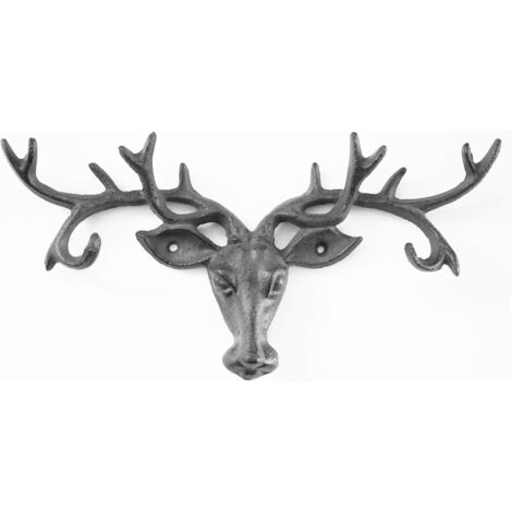 Stag''S Head Hook Key Holder Coat Rack