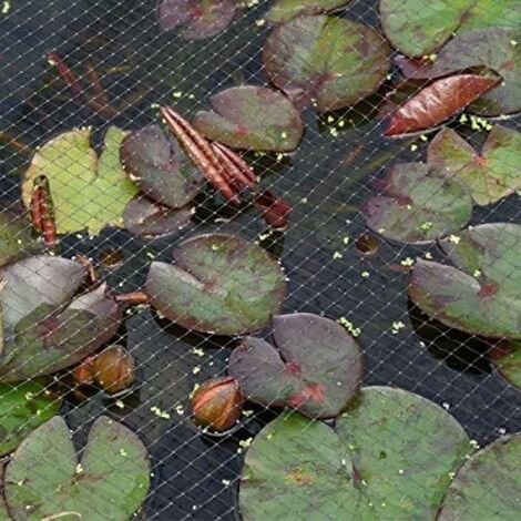 Garden Pond & Fruit Cage Netting Black 2x5m & 2x10m Gardening Anti Bird Pond Plant Protection Mesh Pest Control Pea Fruit Netting Fishpond Cover Net (12mm, 2x10m, Black) (1/2)