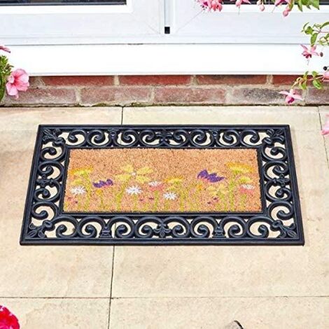 Smart Garden Meadow Flowers Floral Doormat Coir Mix Match Easy Change Mat Insert (1/4)