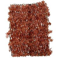180 x 90cm Topiary Trellis Red Acer Leaves Artificial Leaf Trellis Spring and Summer Creeping Garden Decoration Faux Climbing Ivy Plants Vines (180 x 90cm, Red Acer Leaf)