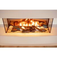 32" Small Fireplace Remote Cotrolled White Wall Mounted