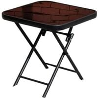 Bistro Side Occasional Table Small Folding Garden Patio Drinks Furniture Occasional Portable Table