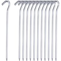 6 Inch Galvanised Steel Garden Peg, Tent Pegs, Anchor for Weed Fabric, Garden Netting, 150mm x 50 Pegs