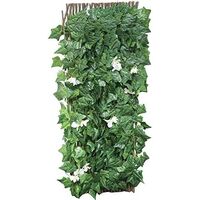 2x Artificial Leaf Covered Garden Trellis 2m x 1m