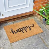 Novelty Happy Design Anti Slip Doormat