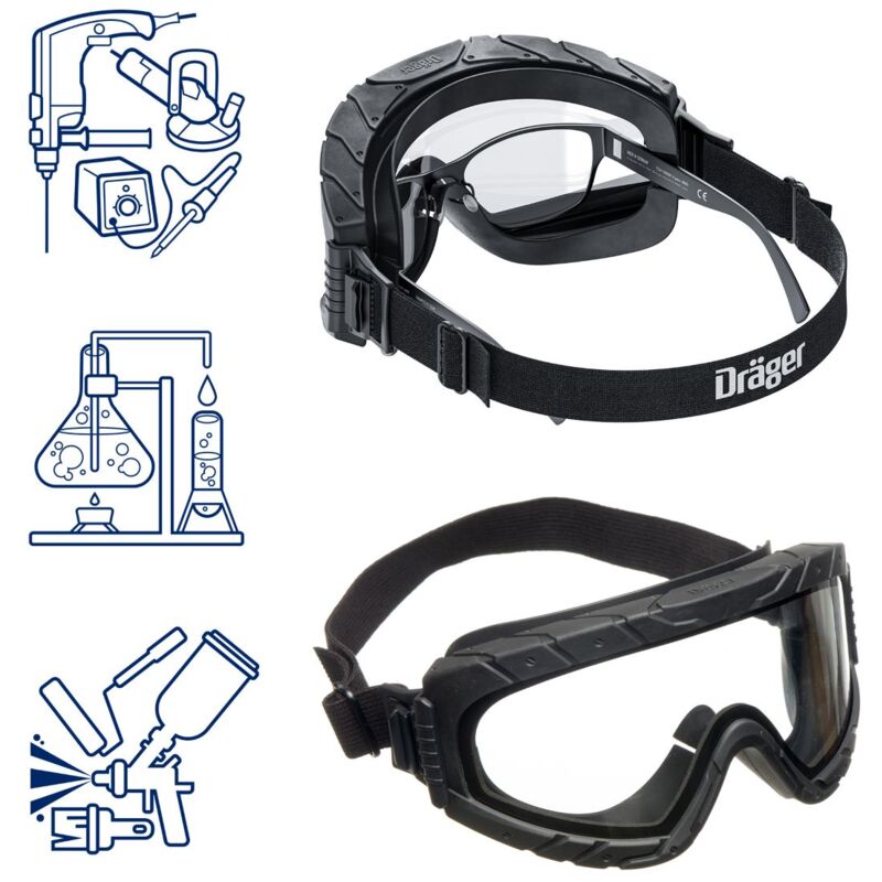 Kurtzy Lot de 6 Lunettes de Sécurité Transparentes - Lunettes de
