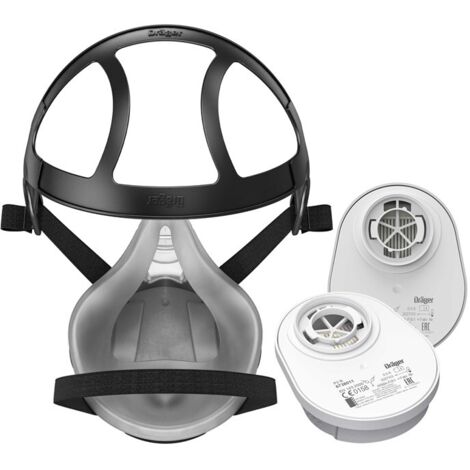 Demi-Masque De Protection Dräger X-plore 3300 Avec Filtres P3R - Anti-Poussières Et Humidité - Taille M