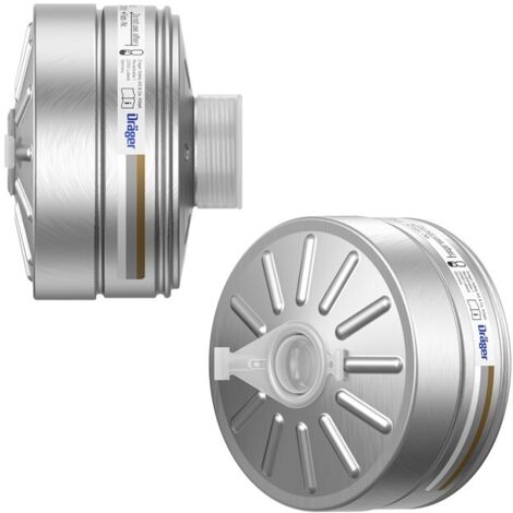 DIN EN Connection Gas Mask Dräger X-plore RD40 Gas Filter A2B2E2K2 Hg P3 R D - EN Certified Respiratory Protection Gas Filter Cartridge DIN EN Connection Gas Mask Dräger X-plore RD40 Gas Filter A2B2E2K2 Hg P3 R D - EN Certified Respiratory Protection Gas Filter Cartridge