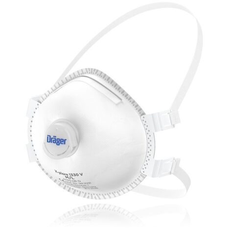Masque de protection FFP3 – Lot de 5 masques jetables – Protection contre poussières fines – Taille S/M – Valve CoolMAX pour respiration facile – Drager