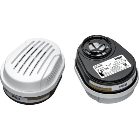 Dräger X-plore filtres A2 P3 2 filtres à baïonnette compatible avec les masques Dräger X-plore 3300/3500/5500 Recharge pour masque de protection