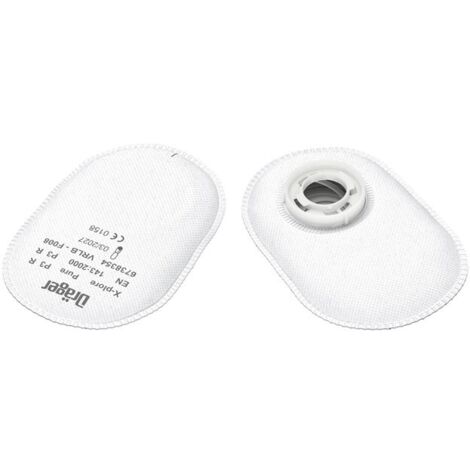 Dräger X-plore filtres à particules Pure P3  20 filtres à baïonnette compatible avec les masques Dräger X-plore 3500/5500  Recharge pour masque de protection