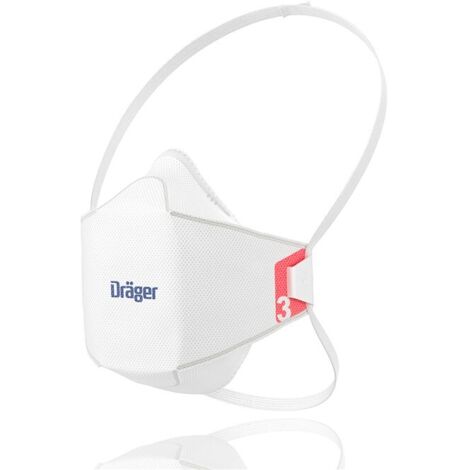 Dräger X-plore 1930 Masque FFP3 contre la poussière et les particules fines  Masque de protection respiratoire jetable certifié CE  3 Masques, taille S
