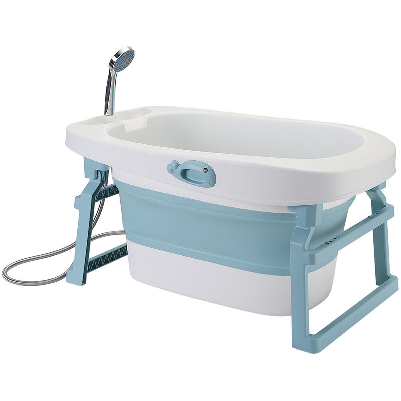 Bac à Vaisselle Pliable 9L Avec Bouchon - Bleu - Neuf