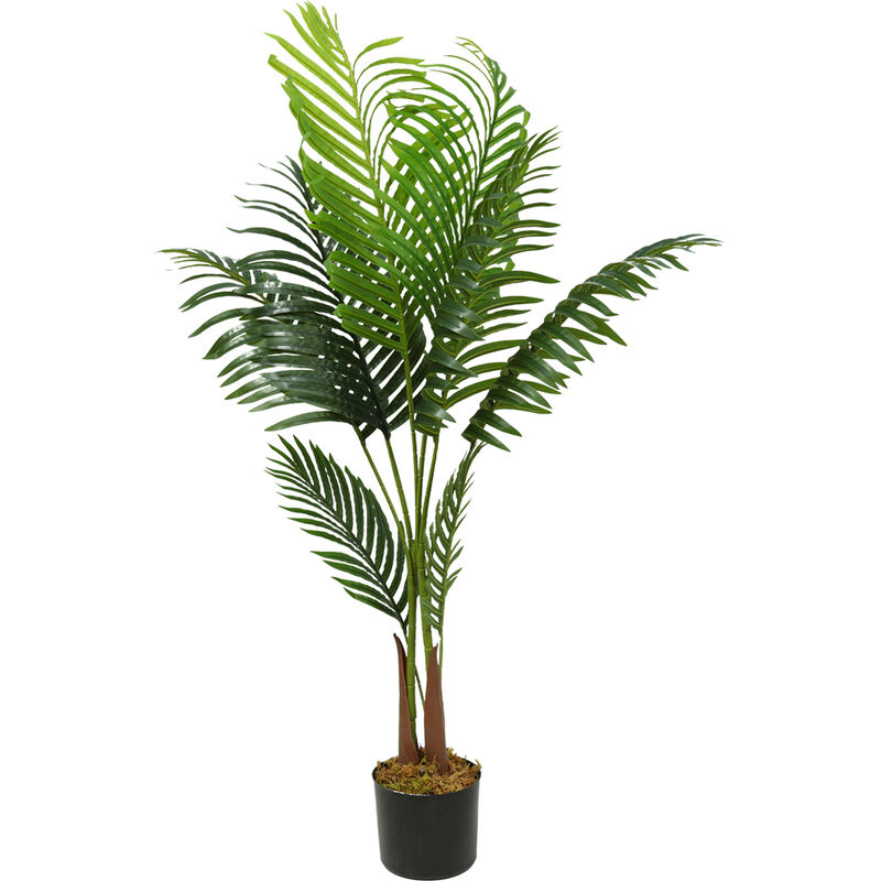 Aqrau 110cm Plante Artificielle Palmier Réaliste, pour Intérieur Extérieur  Maison Chambre Salon Balcon Cour Jardin