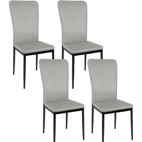 en.casa] lot de 4 chaises de salle à manger siège de cuisine