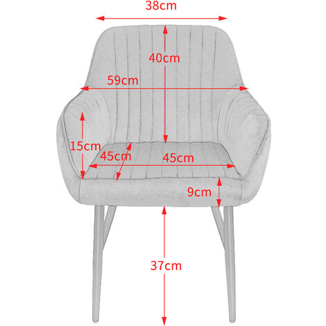 Aqrau Chaise de Salle à Manger, Chaise de Cuisine Assise rembourrée en Velours Pieds en métal Stable, Bleu