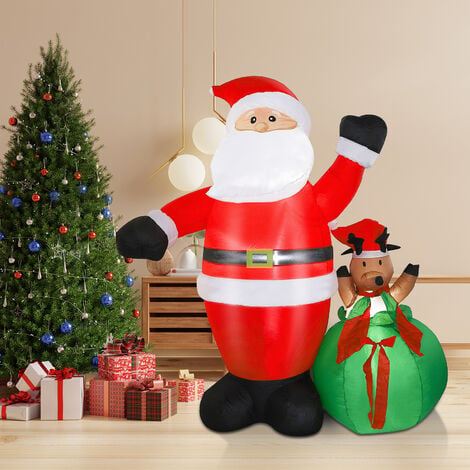 ECD Germany Mini Clôture Décorative de Noël en Bois, 90x30x21x2 cm, Rouge,  avec LED et - Clôtures et grillages - Achat & prix