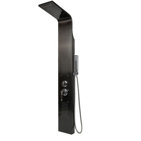 Colonne de douche hydromassante en acier inoxydable 304 – Mitigeur monocommande intégré – Buses massantes anti-calcaire – Installation rapide – Oobest