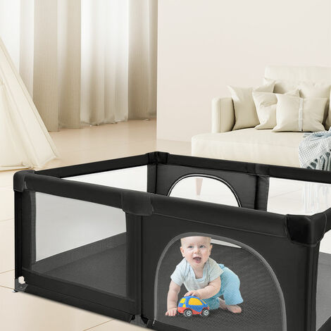Parc Pour Bébé 180x120x66 Cm – Avec 50 Balles, 4 Poignées Et 4 Ventouses – Pour Intérieur Et Extérieur – Sécurité Et Divertissement