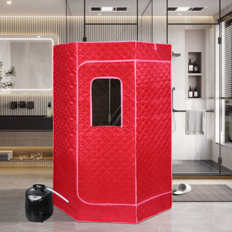 Tragbare Sauna, Home Spa, mit Fernsteuerung der Temperatur, Rot